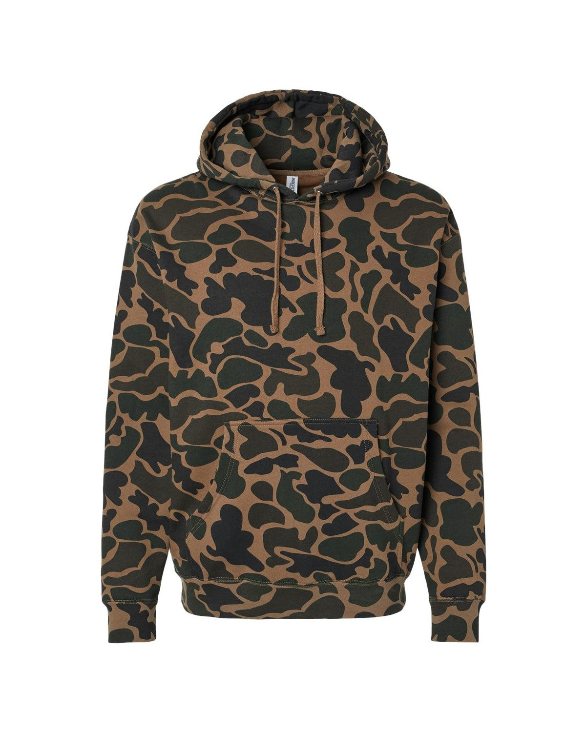 Camo hoodie jacket product shot