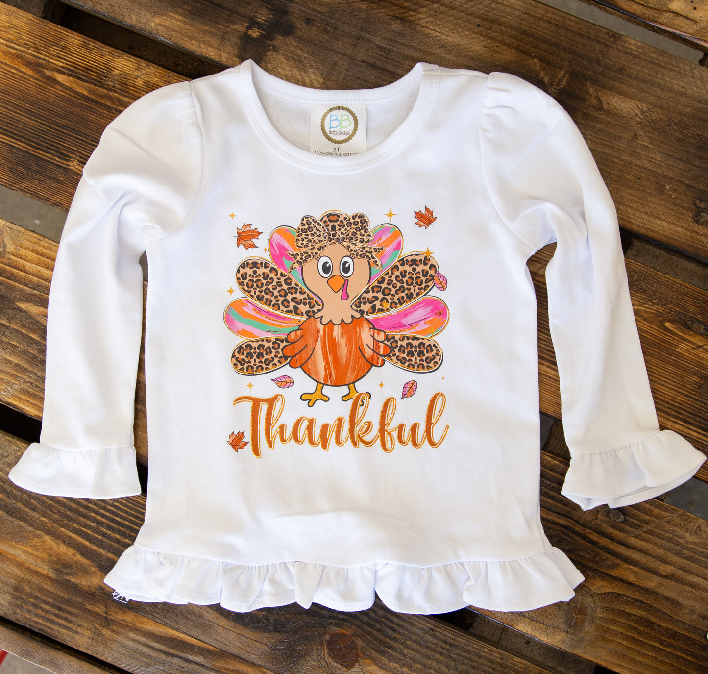 Thankful Turkey Shirt - Kids