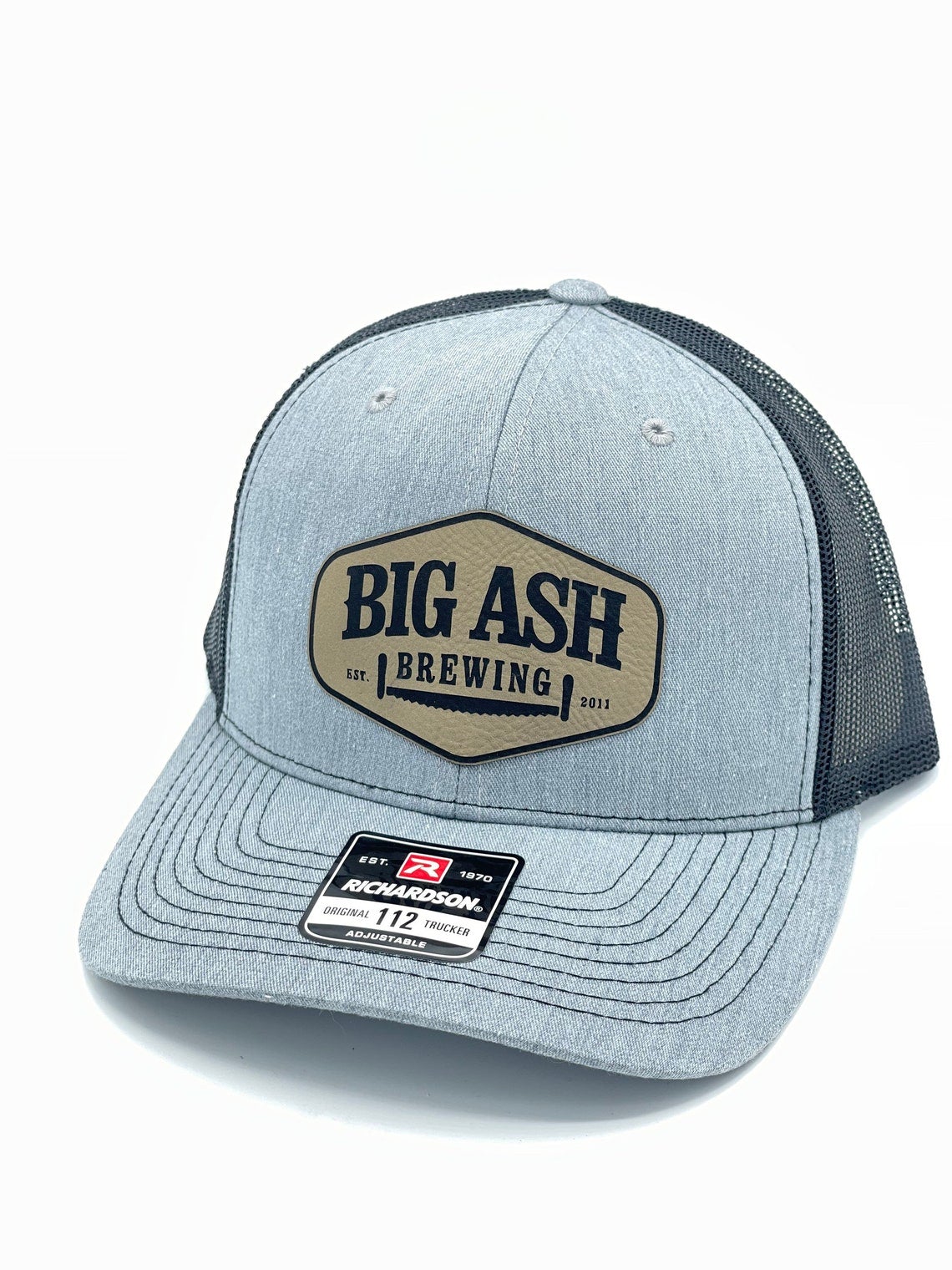 grey hat with custom patch