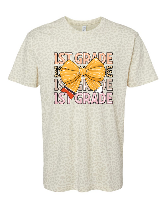 Tan Leopard Grade Level Shirts