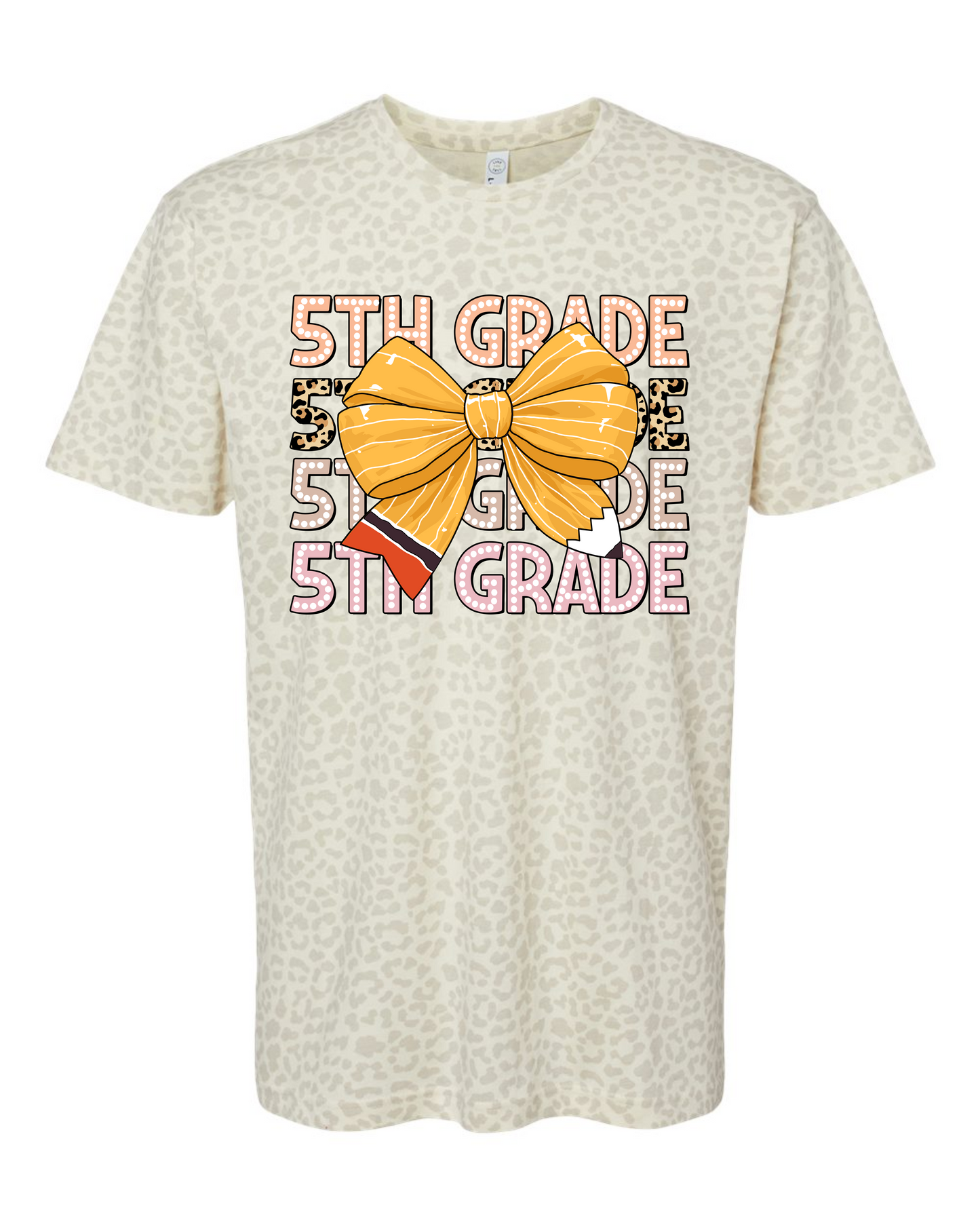 Tan Leopard Grade Level Shirts