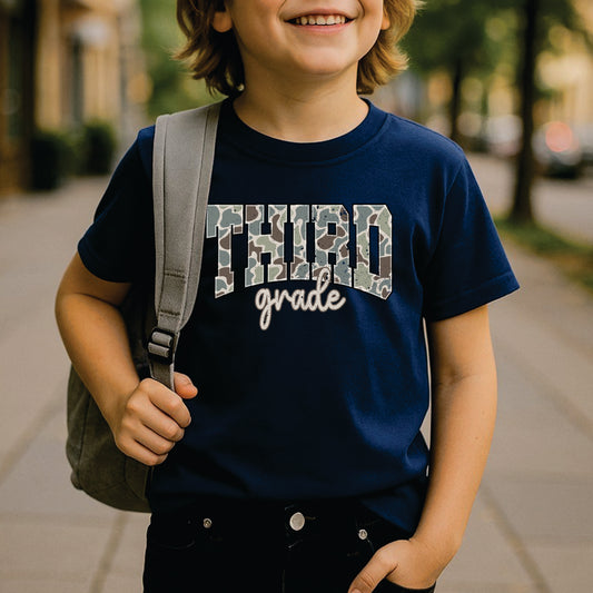 Camo Grade Level Gildan Shirt
