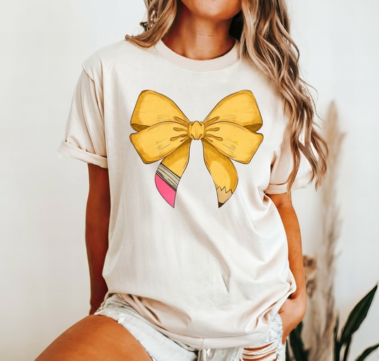 Pencil Bow Ivory Shirt