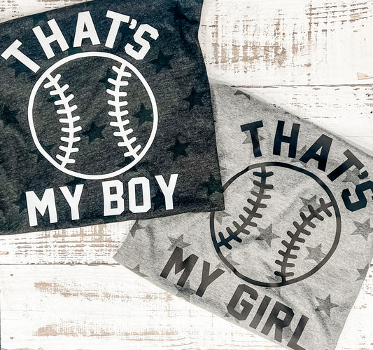 That's My Boy That's My Girl Heather Star T-Shirts