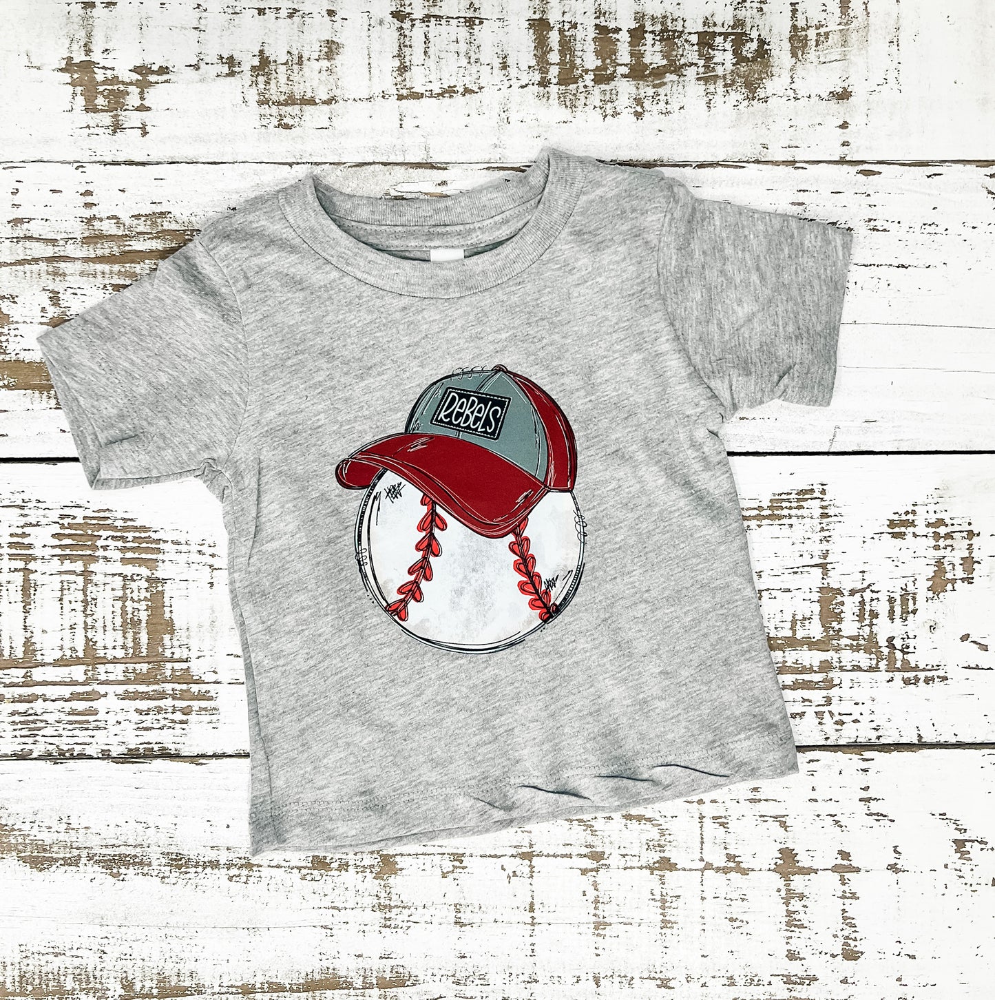 Rebels Bow & Ballcap Name T-Shirts