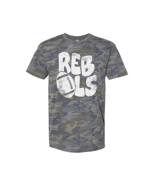 Rebels Reto Camo Football