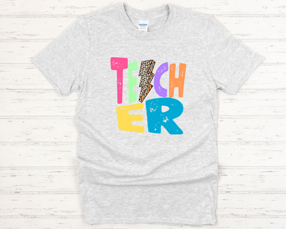 Bright Teacher leopard Lighting Bolt